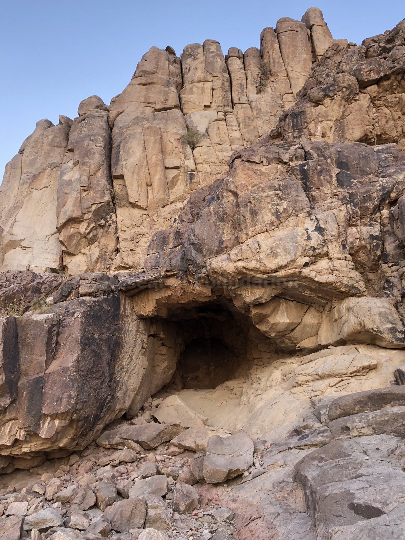 cave of elijah up close