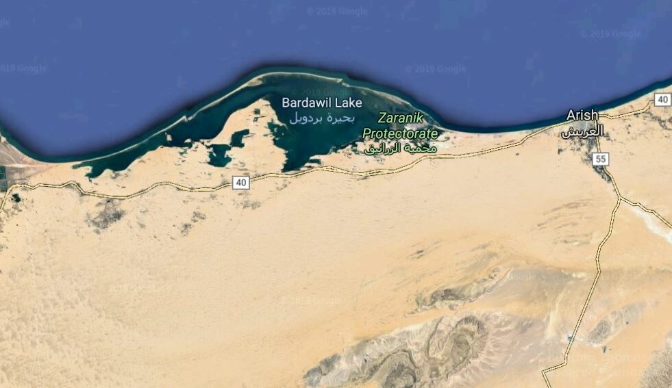 red sea crossing lake bardawil